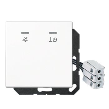 JUNG Накладка для внешнего DND-модуля с LED-лампами, 230 В, белый LSCUKO5M230WW