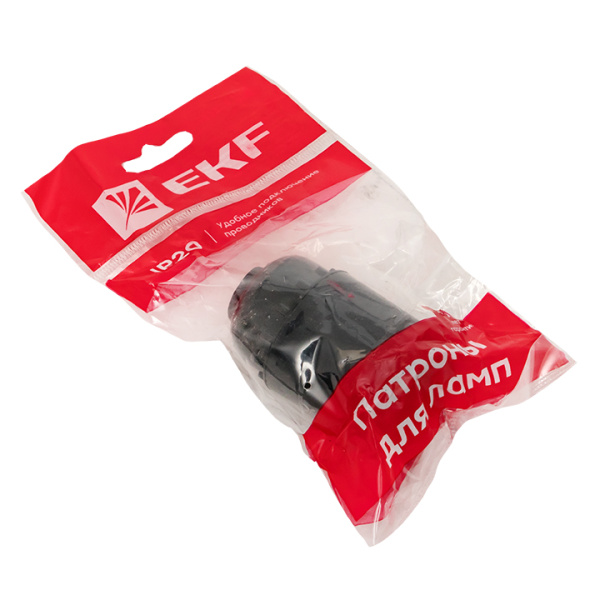 Купить EKF PROxima Патрон карболитовый подвесной Е27 черн. индивидуальный пакет