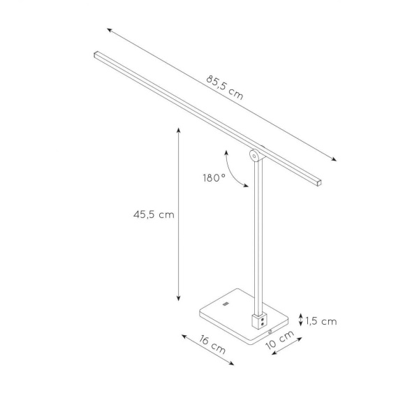 Купить Lucide AGENA Черный Настольная лампа 23650/12/30