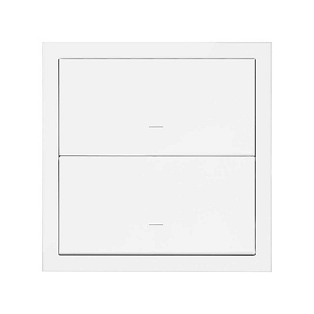 Simon 100 Белый матовый Кит 1 пост, фронт. 1 рамка + 2 клавиши выключателей 10020103-230