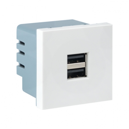 EKF PROxima Розетка USB, сила тока 2.1 А (2 гнезда) без индикатора E2MR2-20USB-10