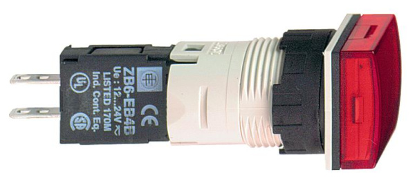 Купить SE XB6 Лампа сигнальная 12-24V 16мм красная квадратная XB6CV4BB