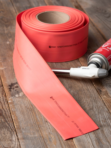 Купить EKF PROxima Термоусаживаемая трубка ТУТ нг 50/25 красная рулон