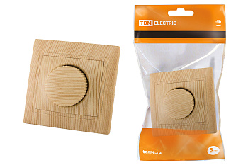 TDM Светорегулятор поворотный RL 600 Вт "ЭКО" (сосна) "Таймыр" SQ1814-0224