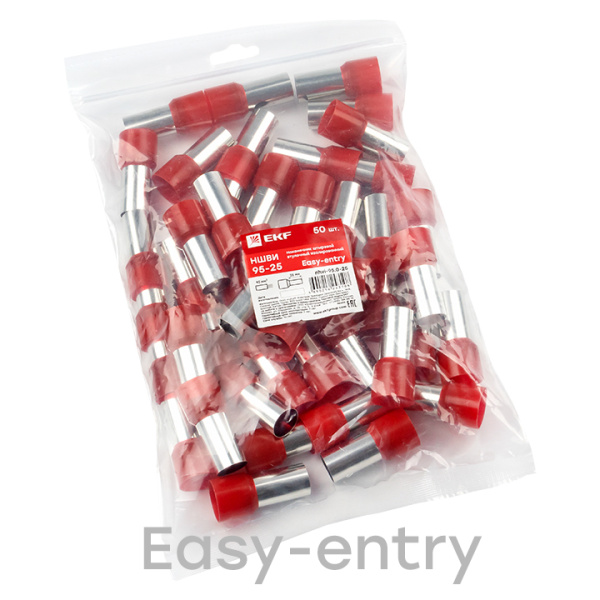 Купить EKF PROxima Наконечник штыревой втулочный НШвИ 95-25 (50шт.)