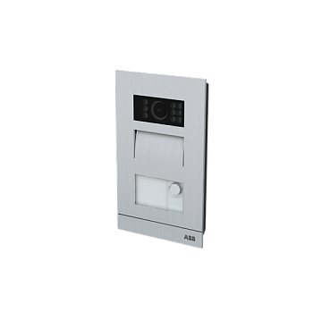 ABB Станция вызова, моноблок, мини,с одной клавишей, в комплекте с монтажной коробкой 2TMA070010A0016