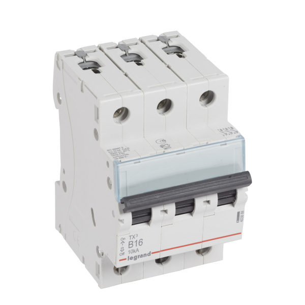 Legrand TX3 Автоматический выключатель 3P 16A (B) 6000/10kA 403888