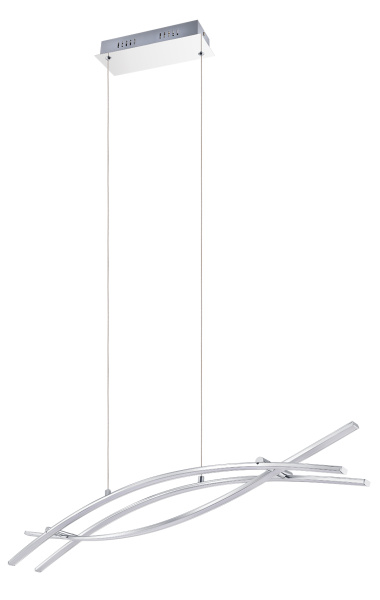 Eglo 96331 Светодиодный подвес NEVADO, 27W (LED), 3000lm, L900, B80, H1100, алюминий, хром/пластик, белый Eglo 96331 Светодиодный подвес NEVADO, 27W (LED), 3000lm, L900, B80, H1100, алюминий, хром/пластик, белый