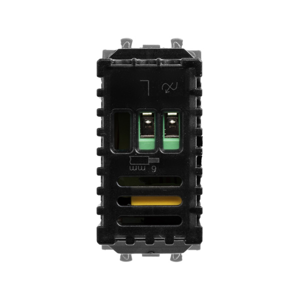 Купить DKC Диммер поворотный модульный, "Avanti", "Закаленная сталь", 1 модуль