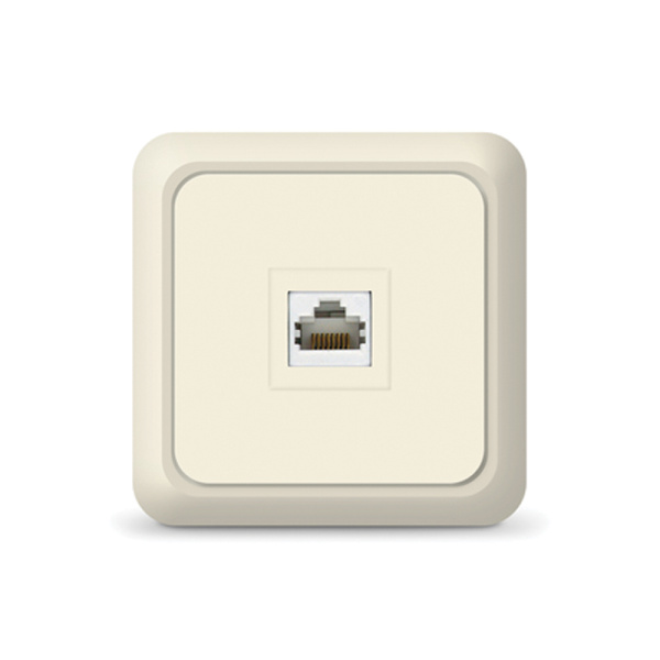 UNIVersal "Олимп" Розетка "Слоновая кость" комп. 1073