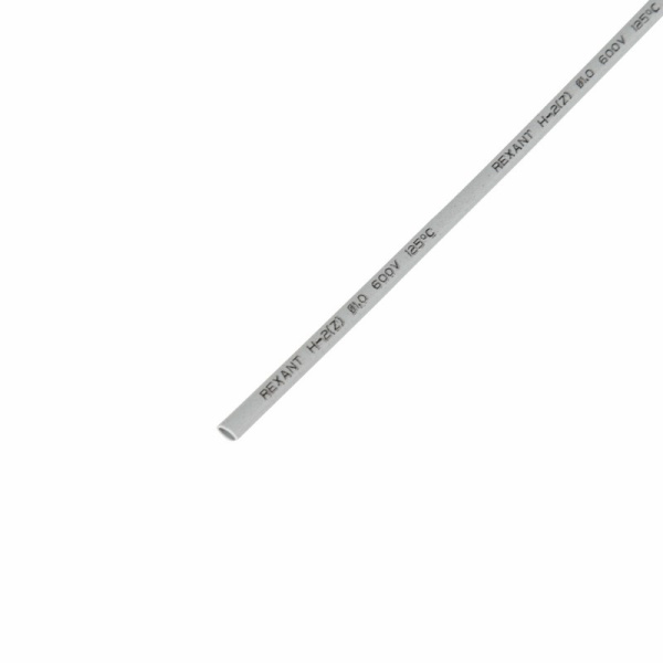 Термоусаживаемая трубка 1,0/0,5 мм, серая, упаковка 50 шт. по 1 м Rexant 20-1010