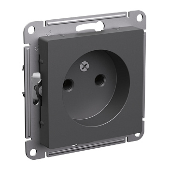 Systeme Electric AtlasDesign Базальт Розетка б/з без шторок, 16А, механизм