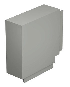 OBO Bettermann Угол плоский кабель-канала WDK 100x230 мм, ПВХ серый RAL7030 6024653