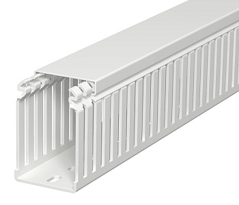 OBO Bettermann Кабель-канал перфорированный распределительный LKVH N 75x50x2000 мм светло-серый RAL7035 6178556