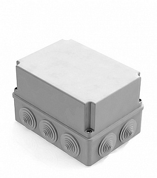 CHINT Коробка распаячная для наружного монтажа, 10 гермовводов, 190х140х120мм, IP55