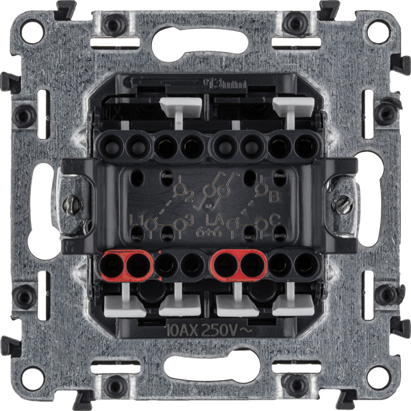 Купить Legrand Valena ALLURE DIY Антрацит Переключатель 2-клавишный 10А 250В 752918