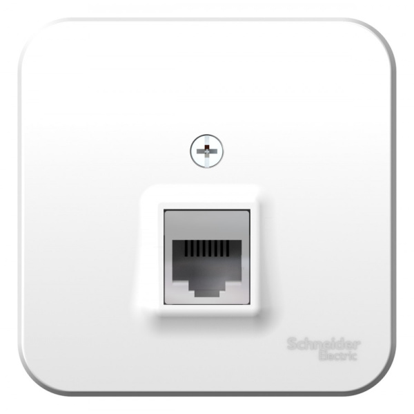 Systeme Electric Blanca наруж Бел Розетка ТЛФ RJ11 изолир. пластина