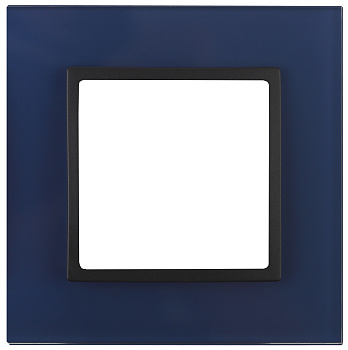 ЭРА 14-5101-29 Elegance Синий/антрацит Стекло Рамка 1-ая