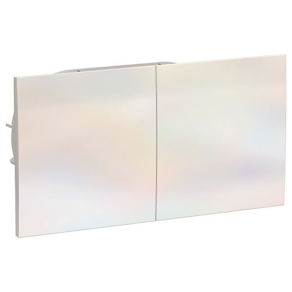 Systeme Electric AtlasDesign Жемчуг Розетка с/з двойная, со шторками, с крышкой, 16А, в сборе