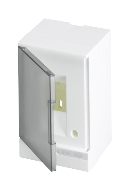 ABB Basic E Бокс настенный 2М серая прозрачная дверь (без клемм) 1SZR004002A2200