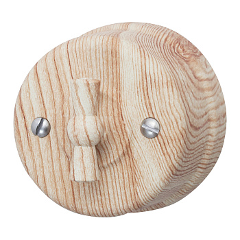 BIRONI Лизетта Пластик Карельская Сосна Выключатель 1-кл B1-200-13