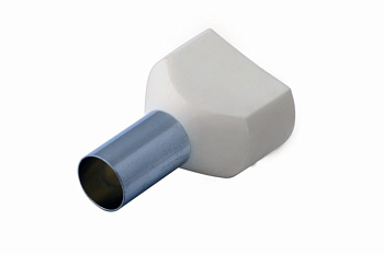 Наконечник штыревой втулочный изолированный F-14мм 2х16мм² (НШВи(2) 16-14 / НГи2 16-14) слоновая кость Rexant 08-2813