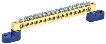 IEK Шина N ноль на двух угловых изол ШНИ-8х12-16-У2-С