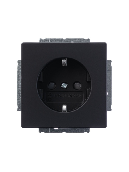 Купить ABB BJE Solo/Future Черный бархат Розетка с/з с защитными шторками 2CKA002013A5333