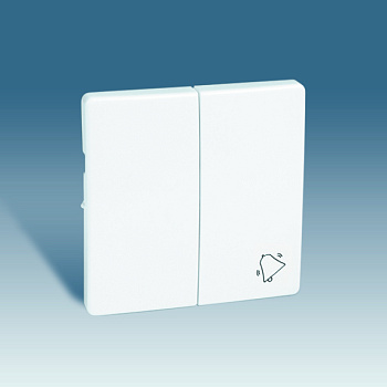 Simon 82 Алюминий Клавиша 2-ая (одна клавиша с символом "Звонок") 82027-33