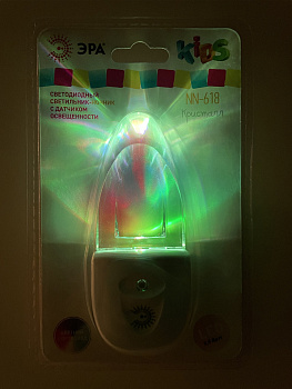 ЭРА NN-618-LS-W Белый ночник