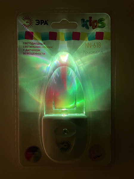 ЭРА NN-618-LS-W Белый ночник