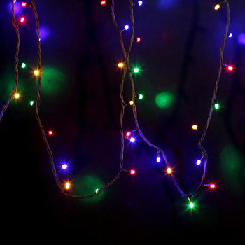 NEON-NIGHT Гирлянда модульная "Дюраплей LED" 12м 120 LED черный каучук Мульти 315-139