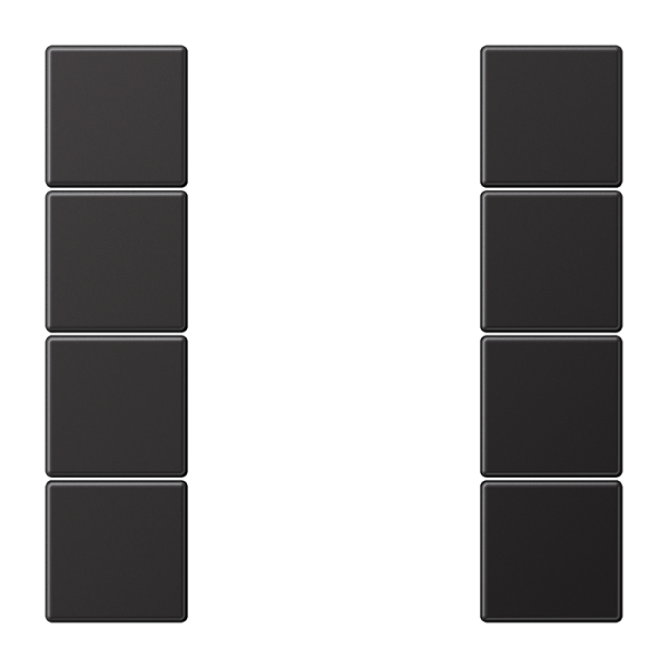 JUNG Набор накладок 4 группы, Dark AL2504TSAD