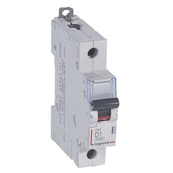 Legrand DX3 6000 Автоматический выключатель 10кА 1P 230/400В 1А 1 мод (D) 407963