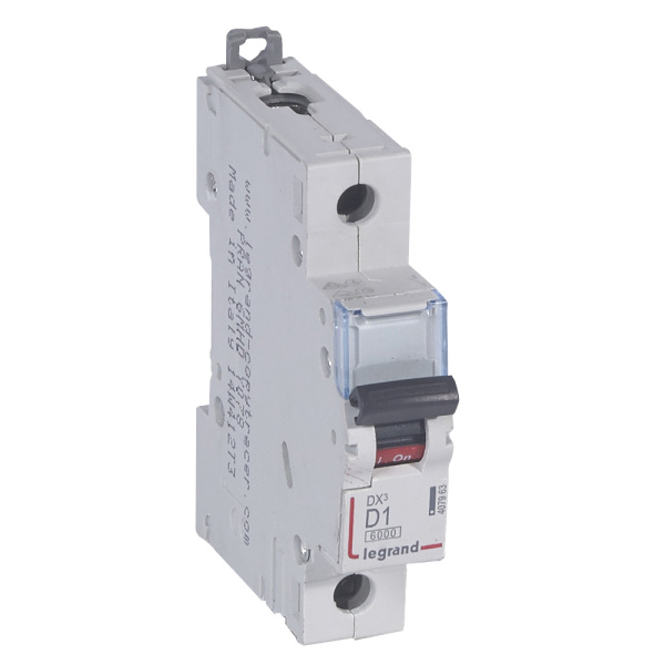 Legrand DX3 6000 Автоматический выключатель 10кА 1P 230/400В 1А 1 мод (D) 407963