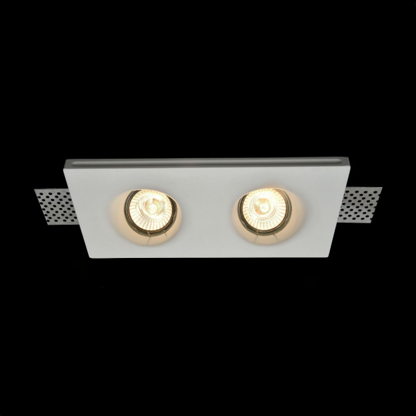 Купить Maytoni DownLight Gyps Белый Встроенный светильник 2xGU10 35W DL002-1-02-W
