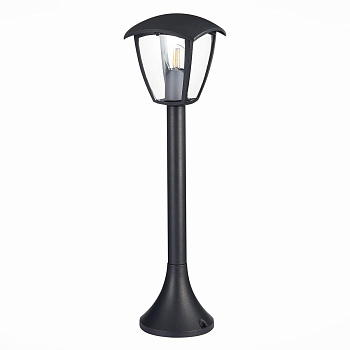 ST Luce SL081.405.01 Светильник уличный наземный Черный/Черный, Прозрачный E27 1*40W ST Luce SL081.405.01 Светильник уличный наземный Черный/Черный, Прозрачный E27 1*40W