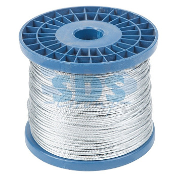 Трос стальной DIN 3055 (6x7) М3 - 200м.баб Rexant 09-5530