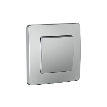 Systeme Electric Blanca внутр Алюминий Переключатель 1-клавишный IP44, 10A, 250В