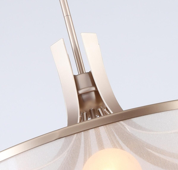 Купить Favourite подвесная люстра каркас цвета античное золото, плафоны из белой органзы 2551-9P