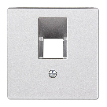 JUNG EcoProfi Алюминий Накладка 1-ой ТЛФ/комп розетки EP569-1BFPLUAAL
