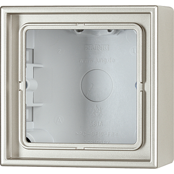 JUNG LS 990 Edelstahl Коробка для наклядного монтажа 1-ая ES2581A-L