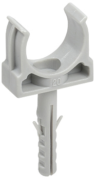 IEK ELASTA Держатель с защёлкой и дюбелем CT20 (без винта)