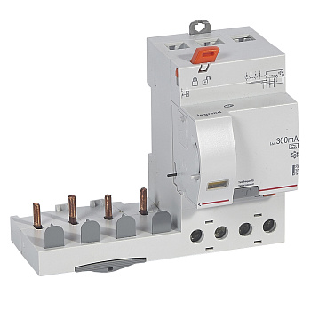 Legrand DX3 Дифференциальный блок тип A 300 мА 4P 400В 63А 3 мод 410529
