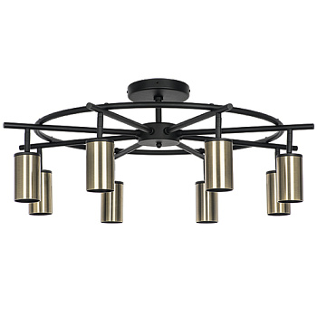 Lightstar LR718318 Люстра RULLO 8х50W GU10 ЧЕРНЫЙ/БРОНЗА (571718+214431-8), шт