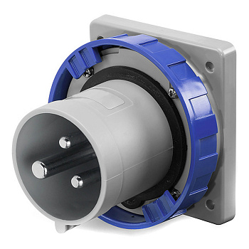 DKC Вилка панельная прямая IP67 125А 2P+E 250В