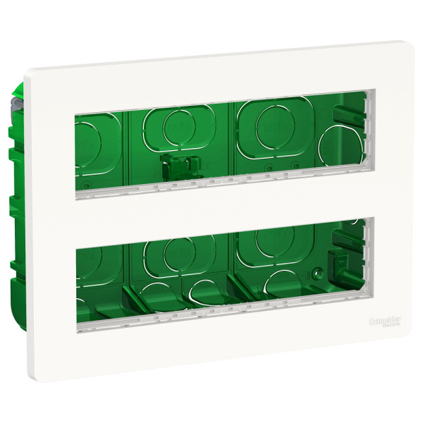 Купить SE Unica System+ Блок скрытой установки 2х4 антибактериальный NU171820