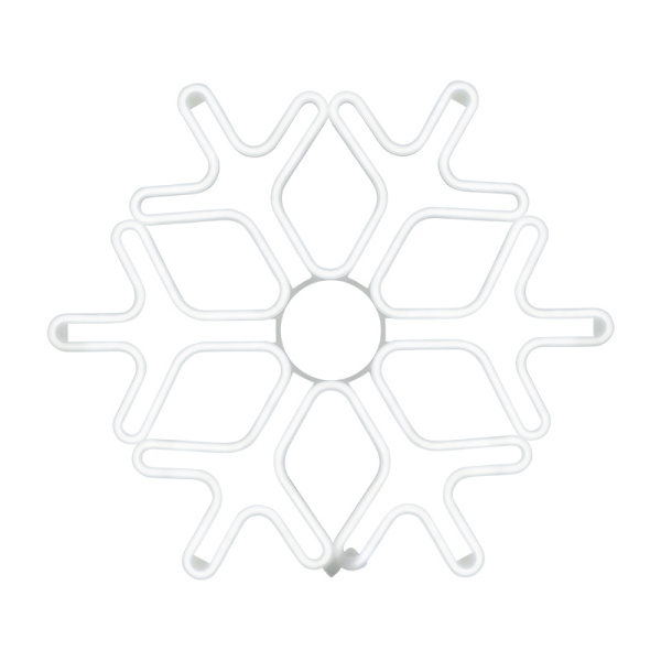 NEON-NIGHT Фигура «Снежинка» из гибкого неона, 60х60 см, цвет свечения белый 501-325
