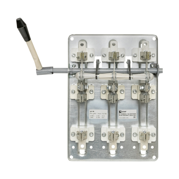 Купить Разъединитель-предохранитель РПБ-1 100А левый привод, без ППН EKF Basic rpb-r-100l