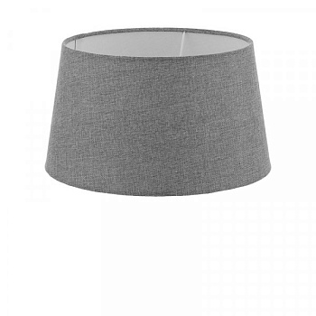 Eglo 49658 Абажур 1+1VINTAGE, 1х60W(E27), Ø300, H165, текстиль, лен, серый